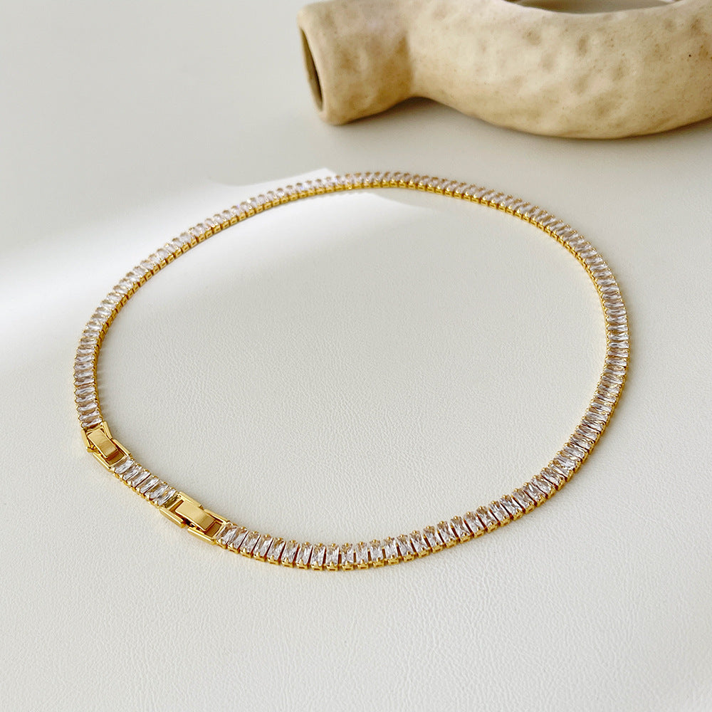 Simple Zircon Tennis Chain Bracelet - Euphoryas Tennis Co.