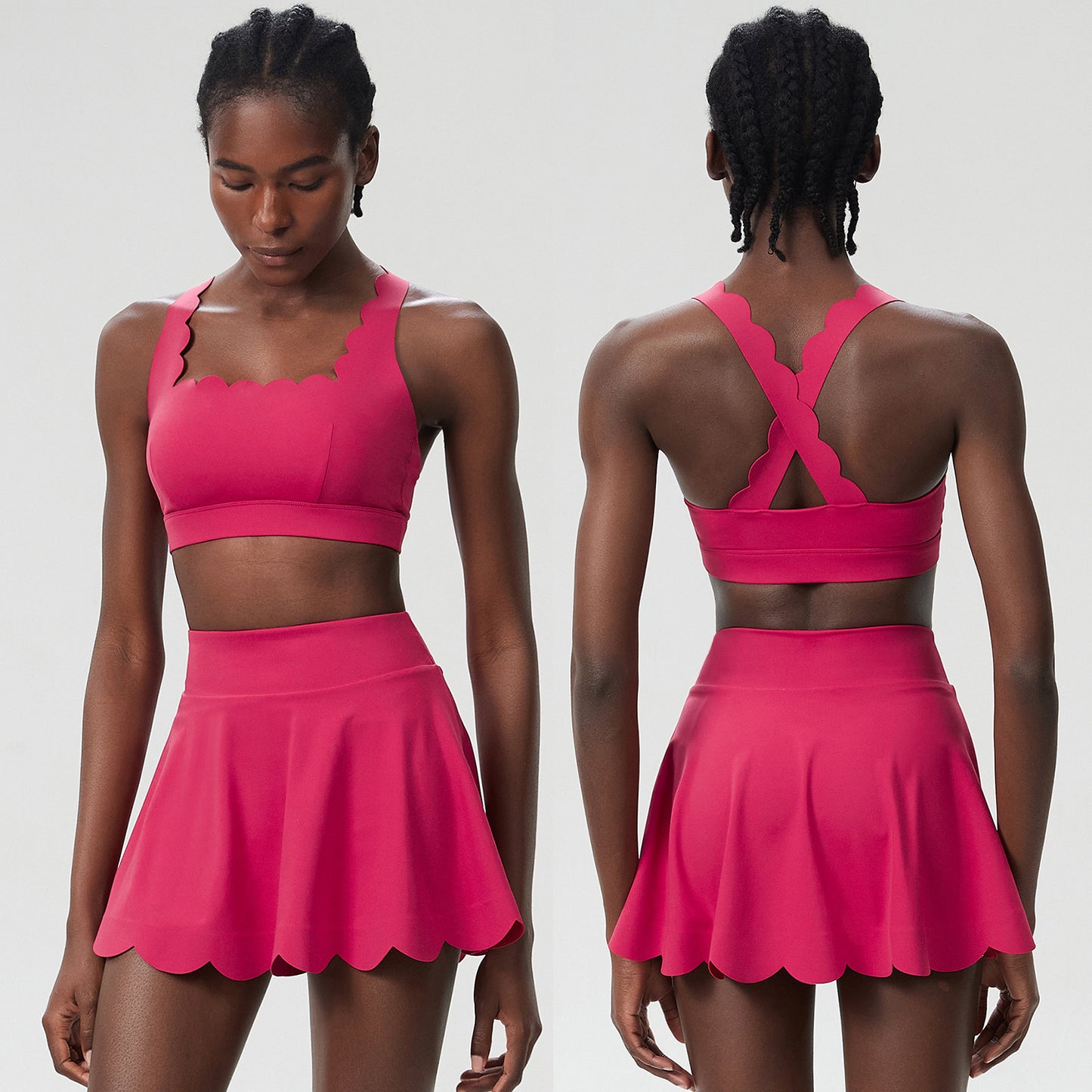 Summer Tennis Outfit – Women’s Quick-Dry Lycra Set - Euphoryas Tennis Co.