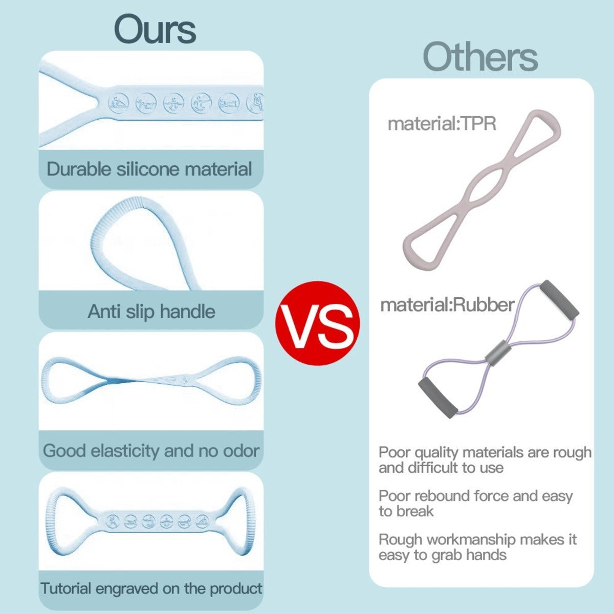 Silicone Mini Band Set – 3-Level Resistance Loops - Euphoryas Tennis Co.