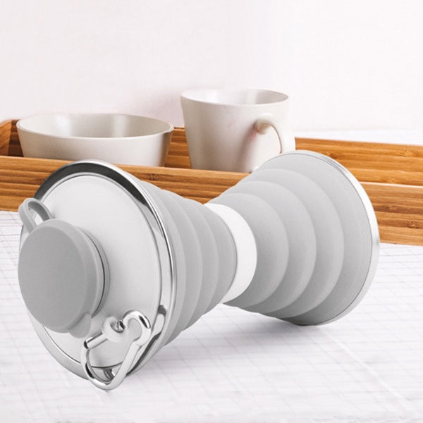 500ml Foldable Silicone Water Bottle – Leak-Proof & Portable - Euphoryas Tennis Co.