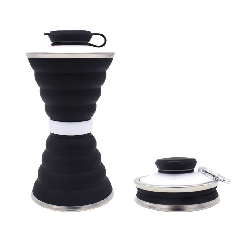 500ml Foldable Silicone Water Bottle – Leak-Proof & Portable - Euphoryas Tennis Co.