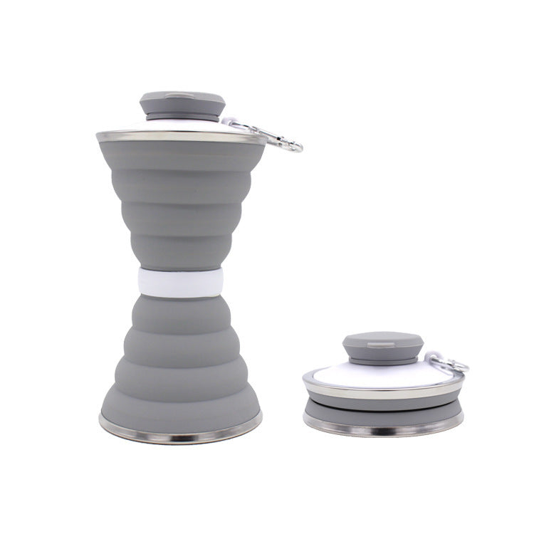 500ml Foldable Silicone Water Bottle – Leak-Proof & Portable - Euphoryas Tennis Co.