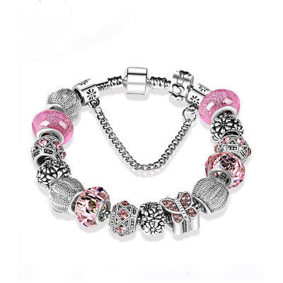 Tennis Accessories DIY Beaded Bracelet – Diamond Butterfly Alloy - Euphoryas Tennis Co.