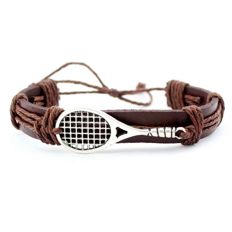 Leather Tennis Bracelet – Handcrafted Cowhide - Euphoryas Tennis Co.