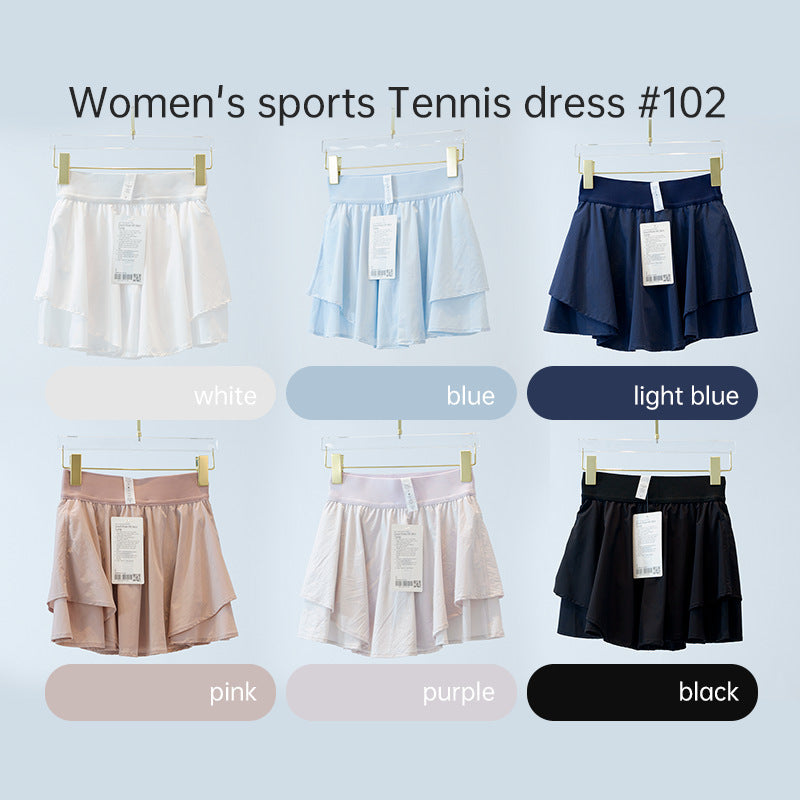 Women's Tennis Skirt with Built-in Safety Shorts – Lightweight Cloud Fabric for Comfort & Mobility - Euphoryas Tennis Co.