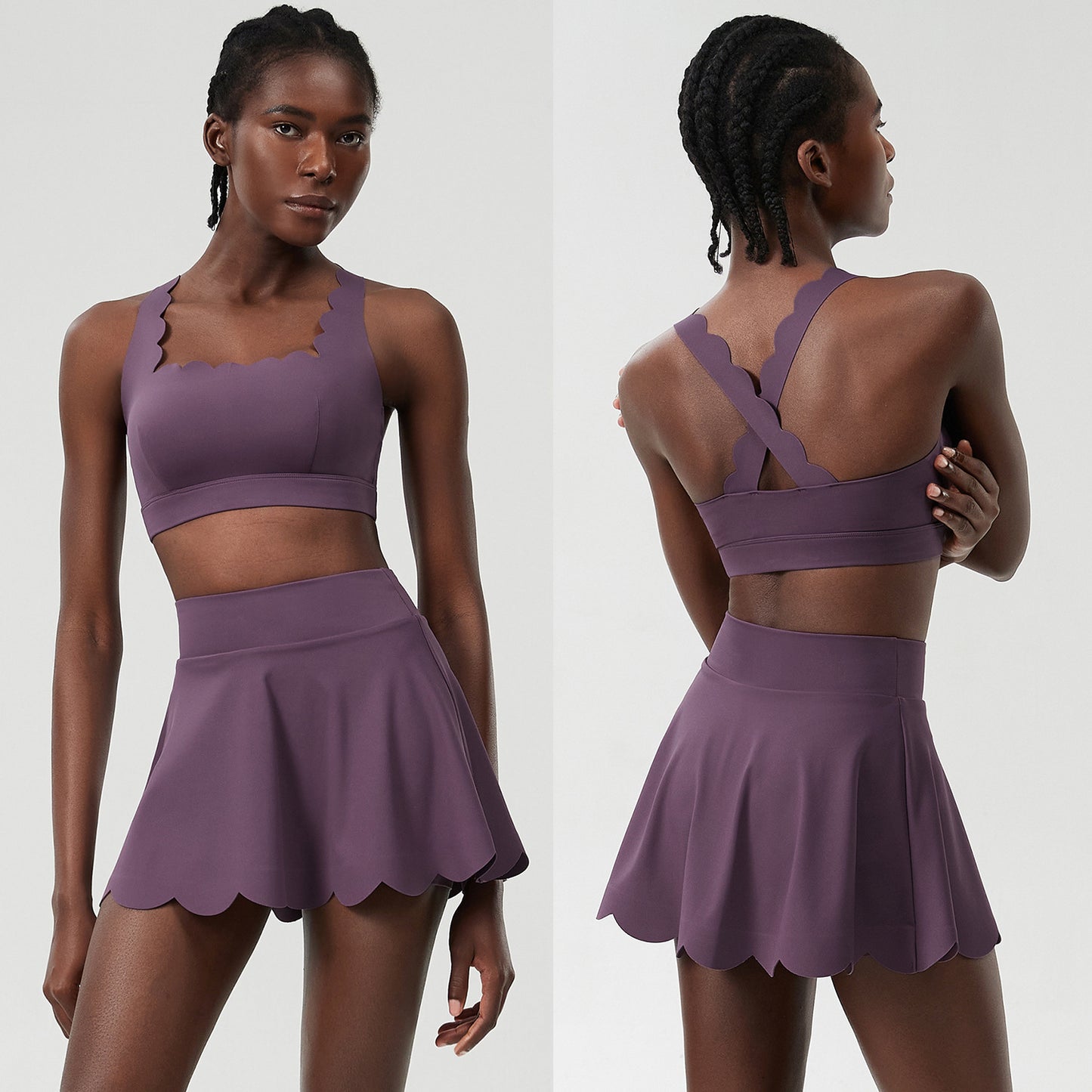 Summer Tennis Outfit – Women’s Quick-Dry Lycra Set - Euphoryas Tennis Co.