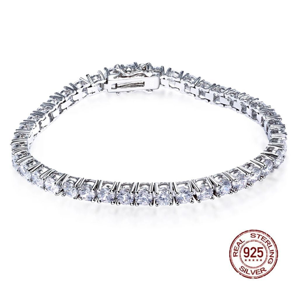 S925 Silver Bracelet 17-19cm Chain Length Optional Tennis Chain - Euphoryas Tennis Co.