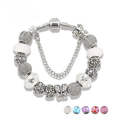 Tennis Accessories DIY Beaded Bracelet – Diamond Butterfly Alloy - Euphoryas Tennis Co.