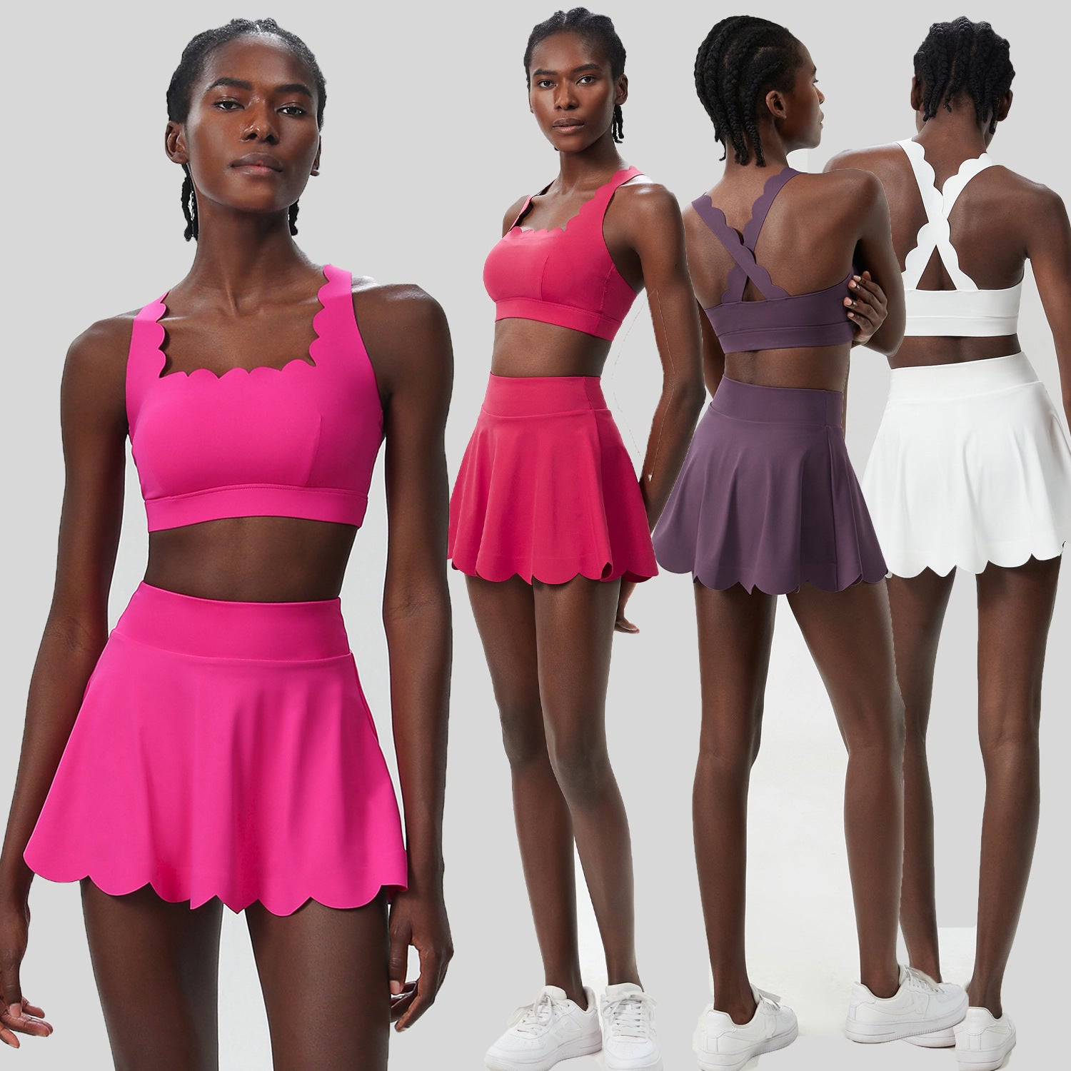 Summer Tennis Outfit – Women’s Quick-Dry Lycra Set - Euphoryas Tennis Co.