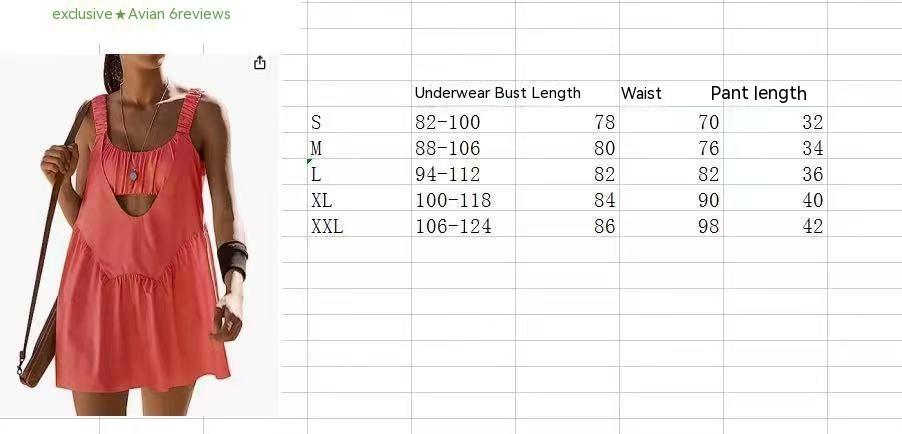 Casual Summer Tennis Dress Built-in Bra Casual Sports - Euphoryas Tennis Co.