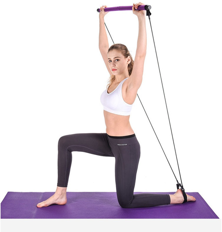 Yoga Resistance Bar – Elastic Bands for Full-Body Workout - Euphoryas Tennis Co.