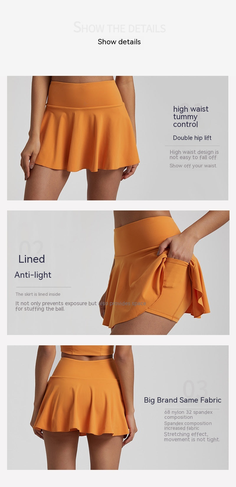 Breathable Tennis Skirt - Euphoryas Tennis Co.