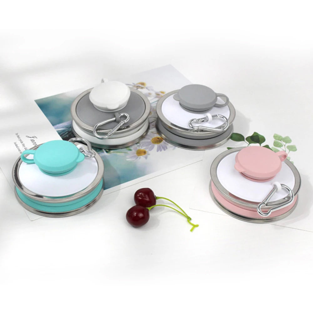 500ml Foldable Silicone Water Bottle – Leak-Proof & Portable - Euphoryas Tennis Co.