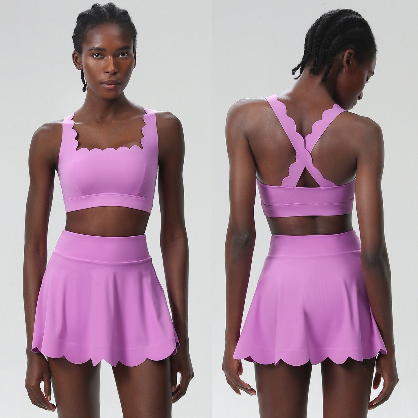 Summer Tennis Outfit – Women’s Quick-Dry Lycra Set - Euphoryas Tennis Co.