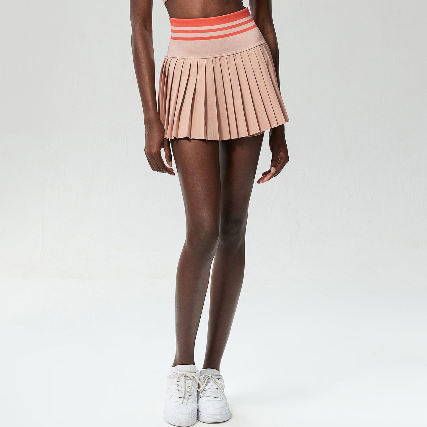 High-Waist, Belly-Contracting Tennis Skirt – Casual & Anti-Exposure Design - Euphoryas Tennis Co.