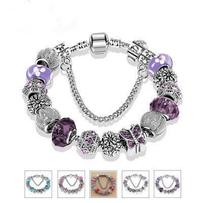 Tennis Accessories DIY Beaded Bracelet – Diamond Butterfly Alloy - Euphoryas Tennis Co.
