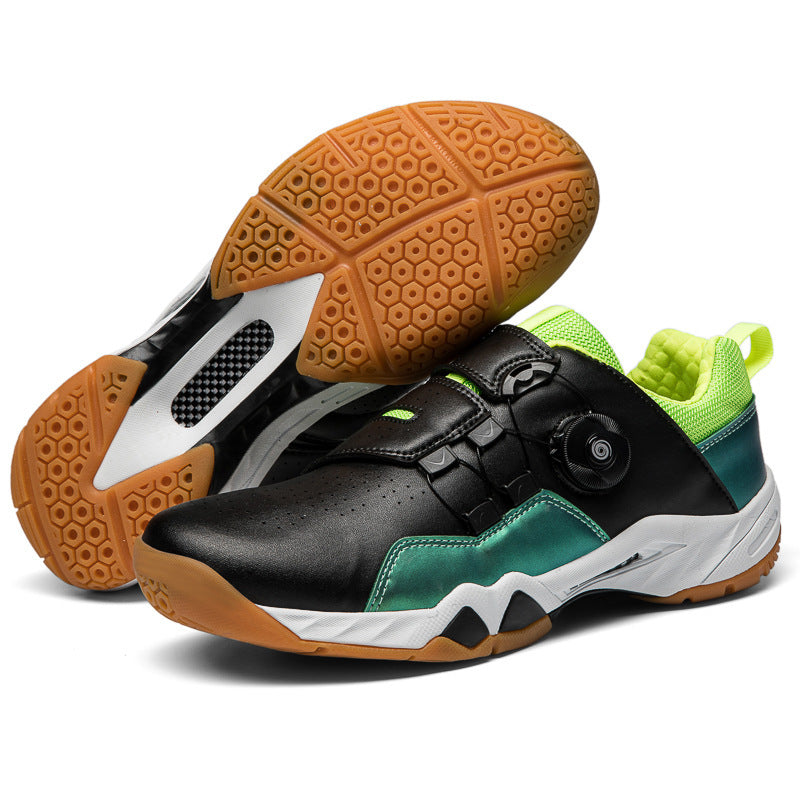 Non-Slip Tennis & Badminton Shoes – Breathable Lace-Up Sneakers with Rotating Buckle for Secure Fit - Euphoryas Tennis Co.