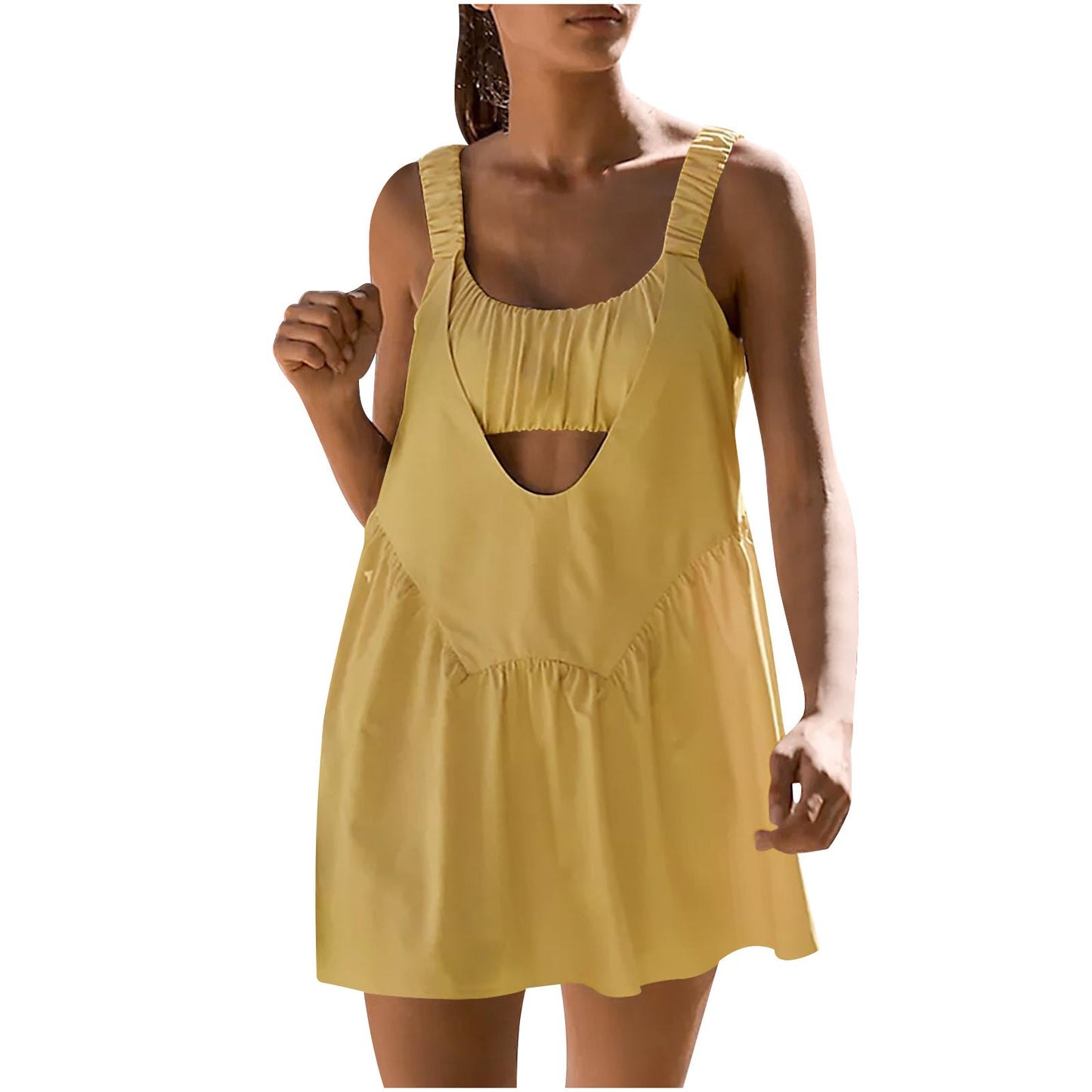 Casual Summer Tennis Dress Built-in Bra Casual Sports - Euphoryas Tennis Co.