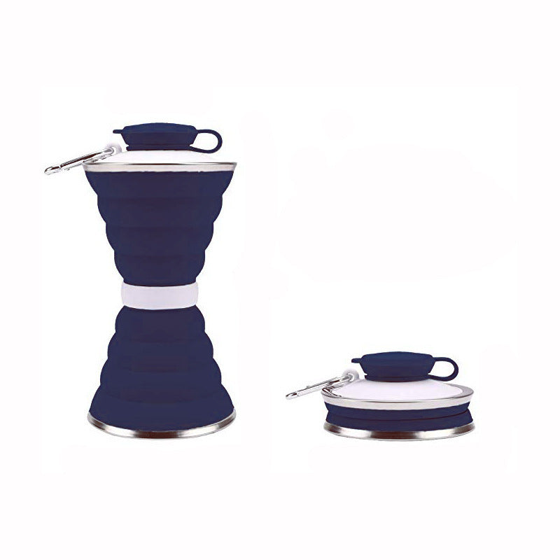 500ml Foldable Silicone Water Bottle – Leak-Proof & Portable - Euphoryas Tennis Co.