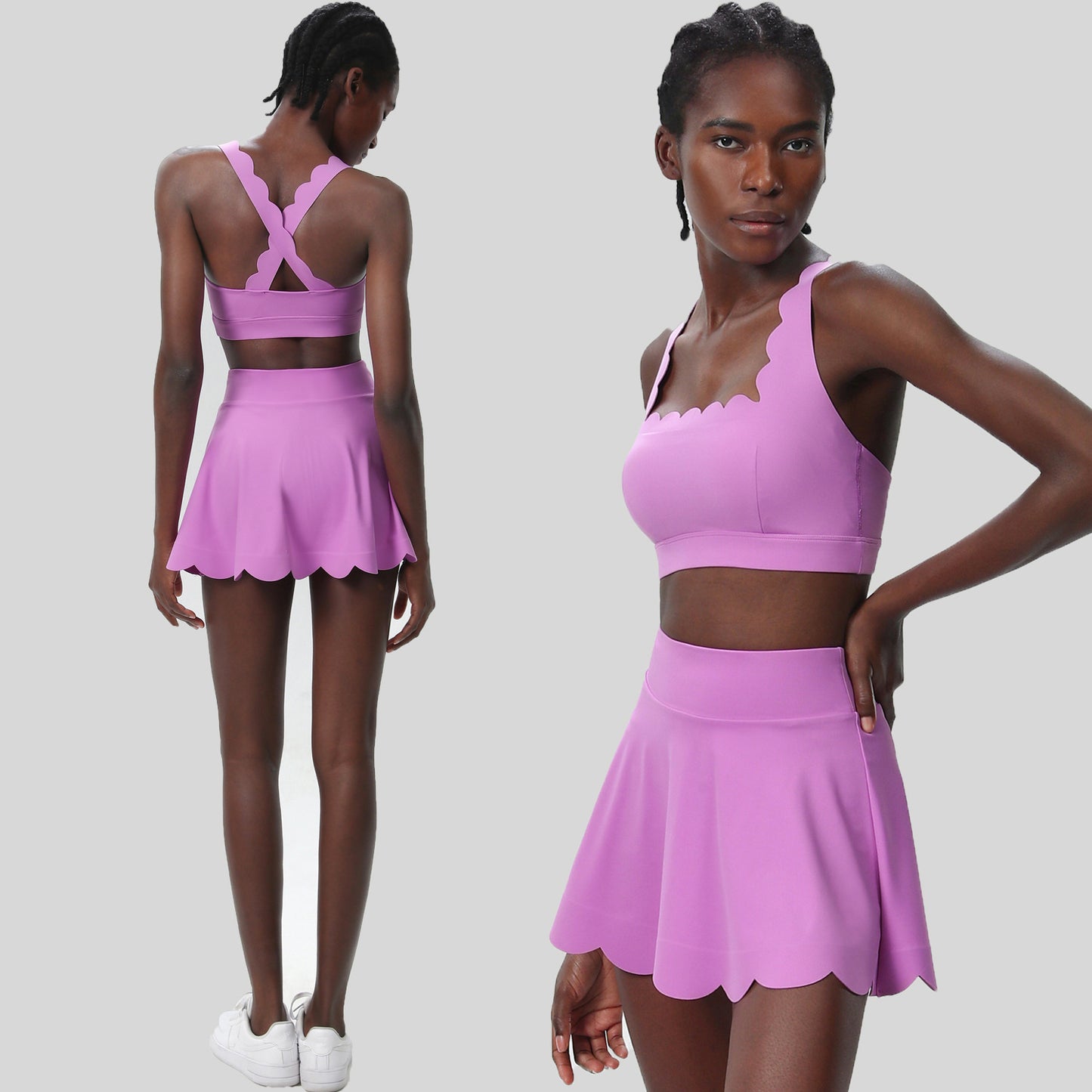 Summer Tennis Outfit – Women’s Quick-Dry Lycra Set - Euphoryas Tennis Co.