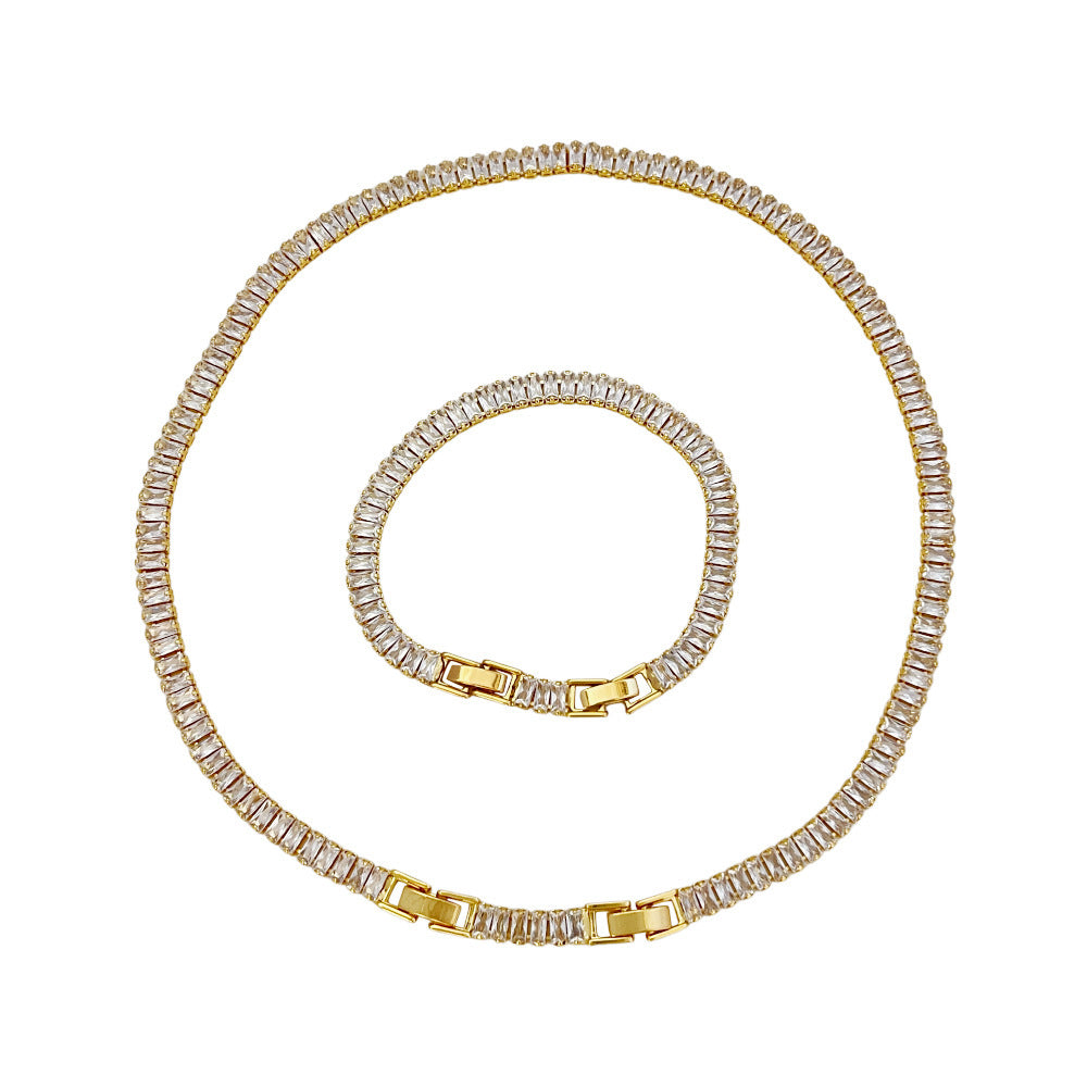 Simple Zircon Tennis Chain Bracelet - Euphoryas Tennis Co.