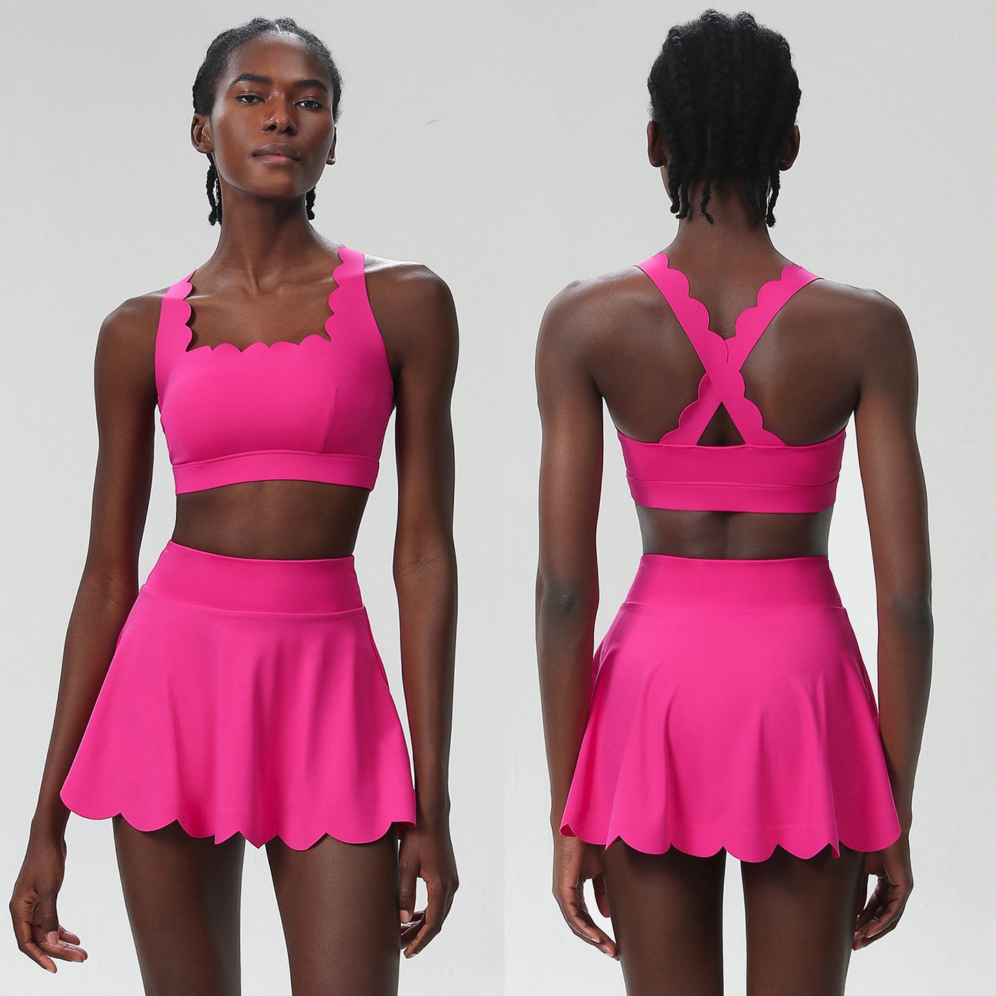 Summer Tennis Outfit – Women’s Quick-Dry Lycra Set - Euphoryas Tennis Co.