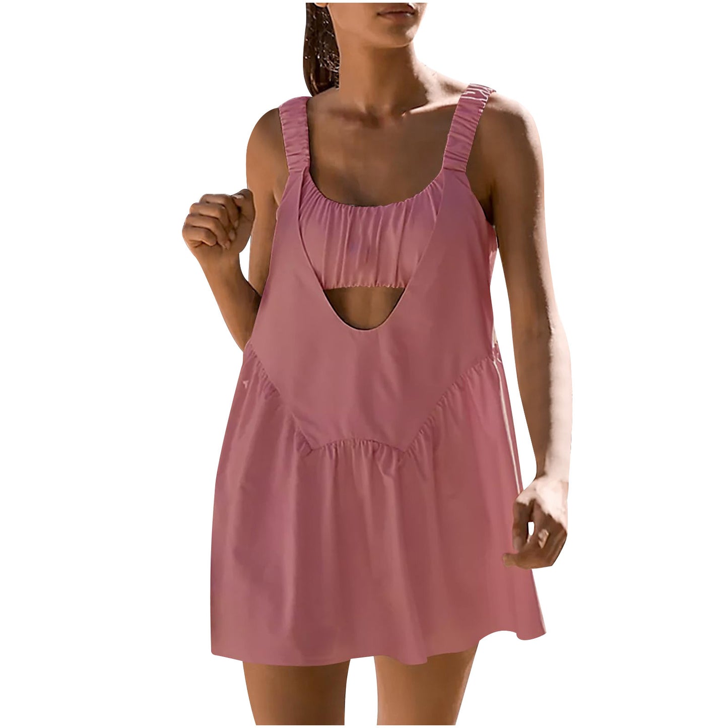 Casual Summer Tennis Dress Built-in Bra Casual Sports - Euphoryas Tennis Co.
