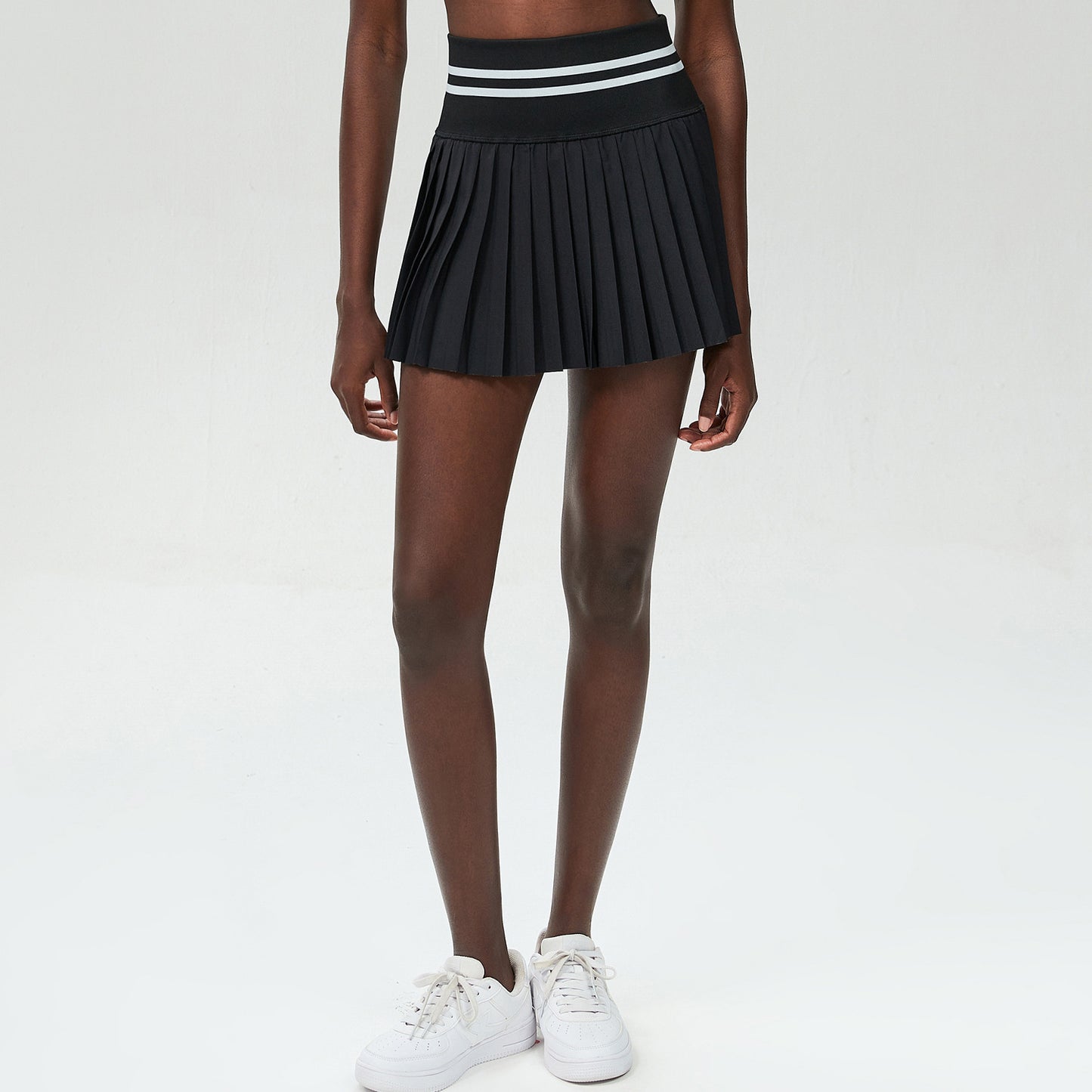 High-Waist, Belly-Contracting Tennis Skirt – Casual & Anti-Exposure Design - Euphoryas Tennis Co.