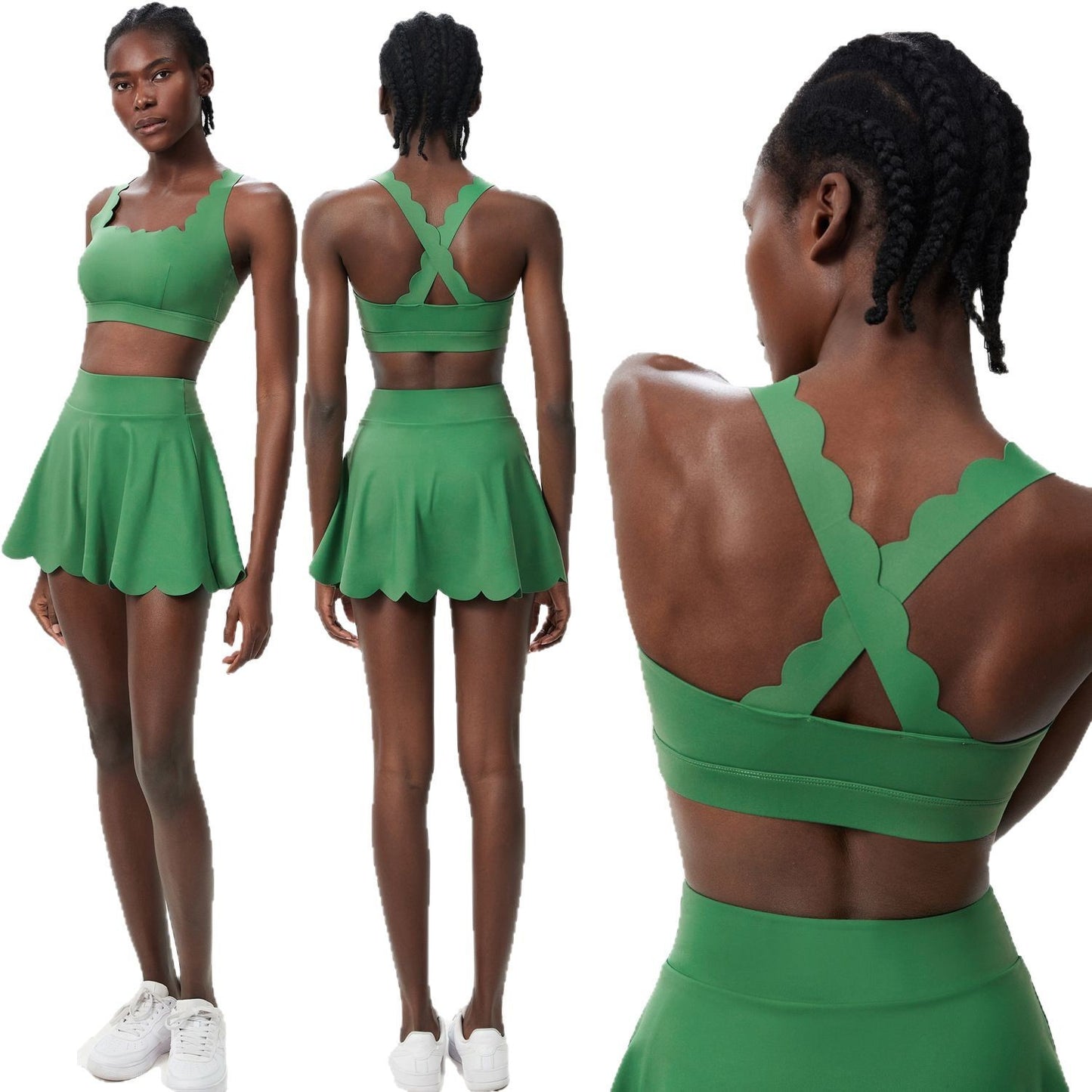 Summer Tennis Outfit – Women’s Quick-Dry Lycra Set - Euphoryas Tennis Co.