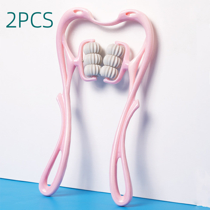 Multifunctional Six-Wheel Neck Massager – Manual Roller for Muscle Relief - Euphoryas Tennis Co.