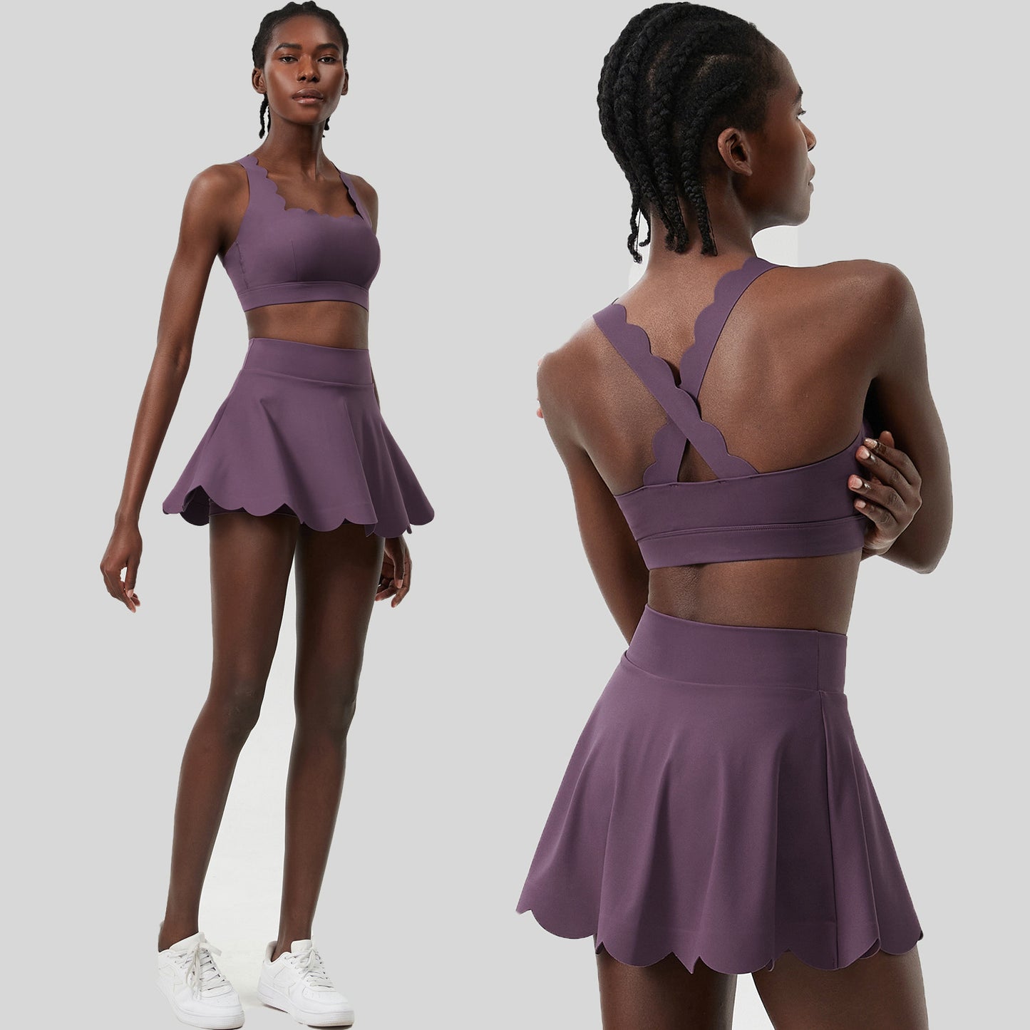 Summer Tennis Outfit – Women’s Quick-Dry Lycra Set - Euphoryas Tennis Co.