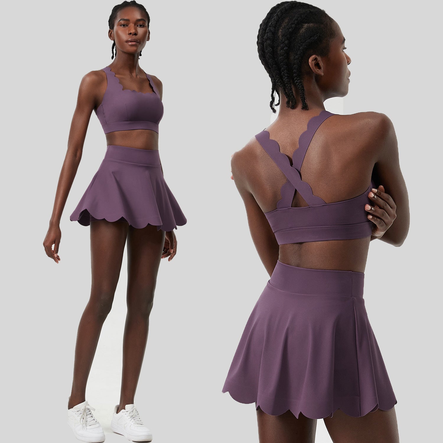 Summer Tennis Outfit – Women’s Quick-Dry Lycra Set - Euphoryas Tennis Co.