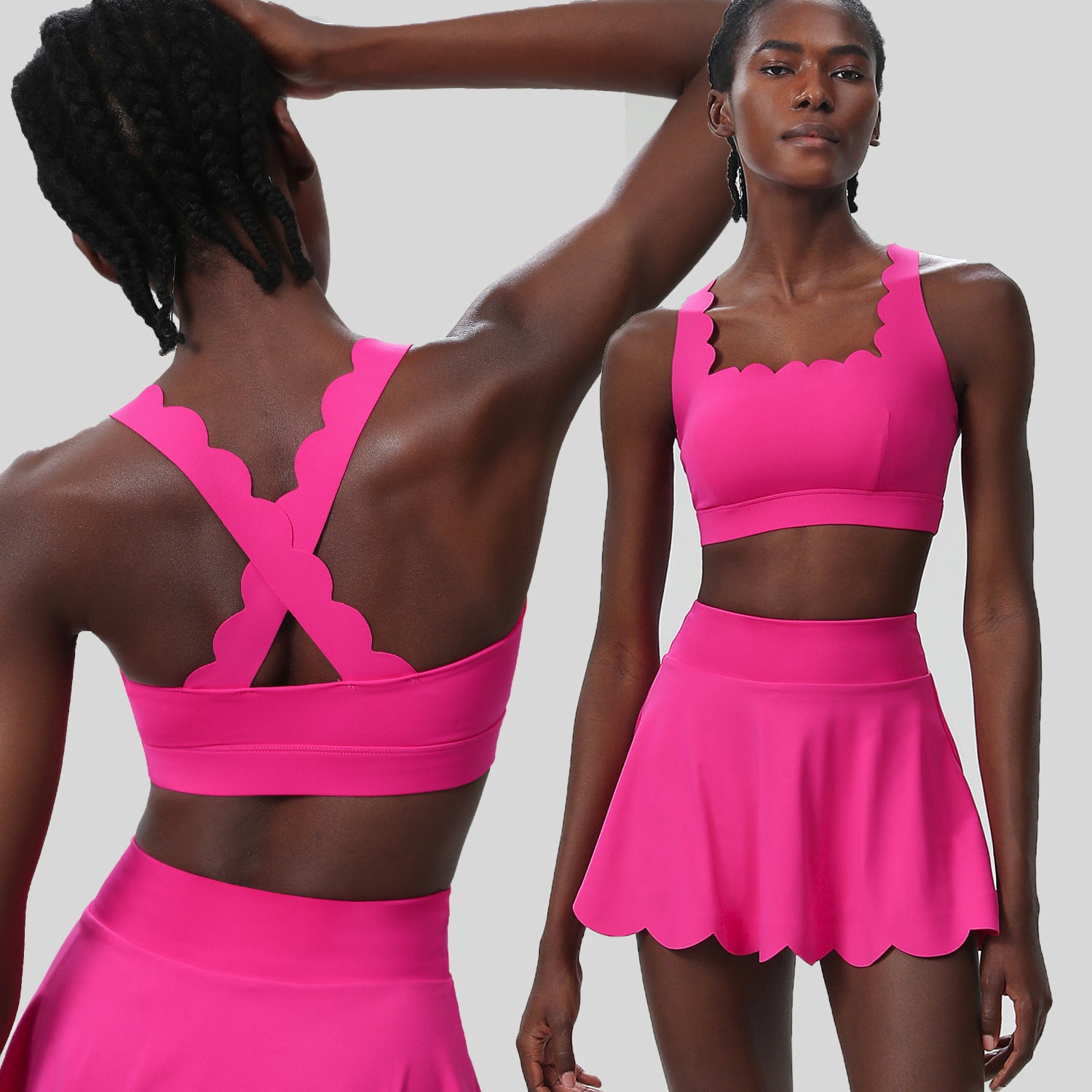 Summer Tennis Outfit – Women’s Quick-Dry Lycra Set - Euphoryas Tennis Co.