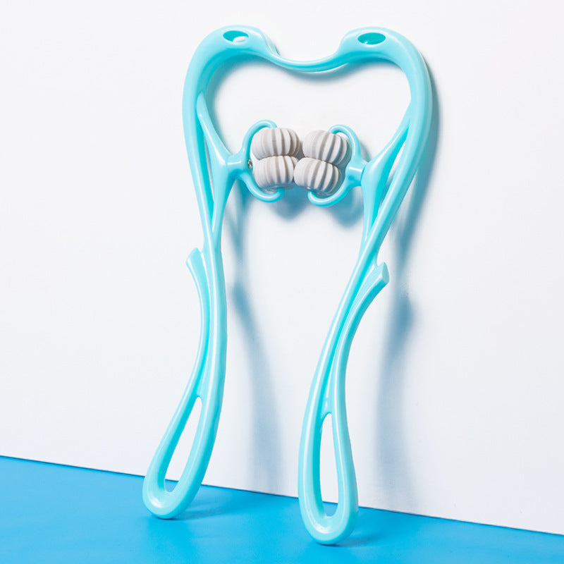 Multifunctional Six-Wheel Neck Massager – Manual Roller for Muscle Relief - Euphoryas Tennis Co.