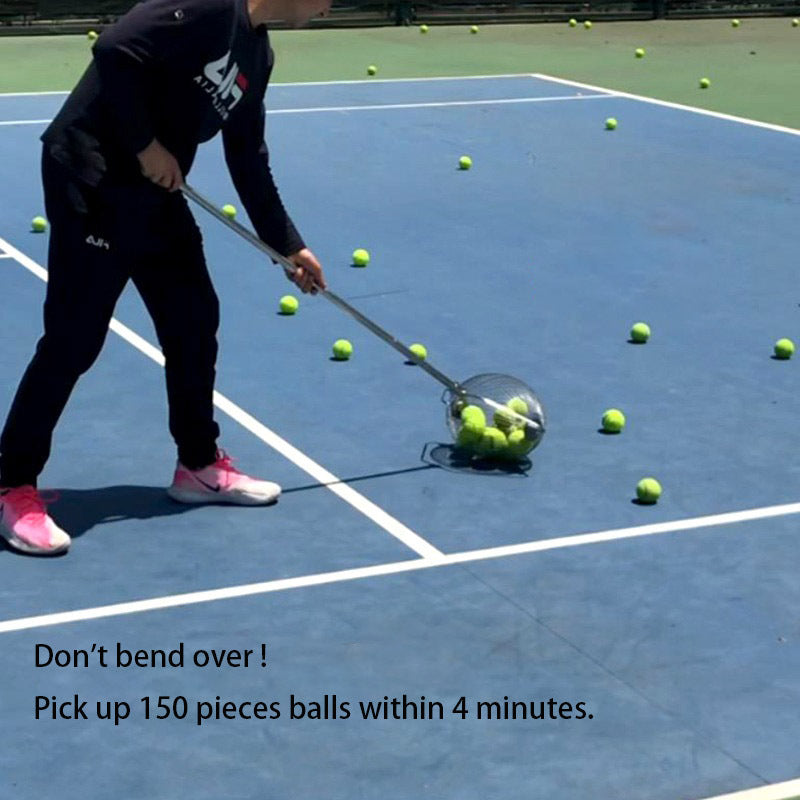 Portable Tennis Ball Picker Roller Type Basket Picking Without Bending - Euphoryas Tennis Co.