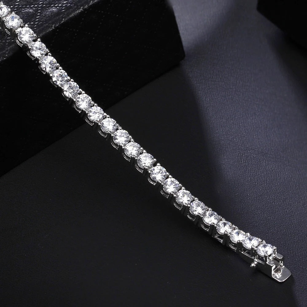 S925 Silver Bracelet 17-19cm Chain Length Optional Tennis Chain - Euphoryas Tennis Co.