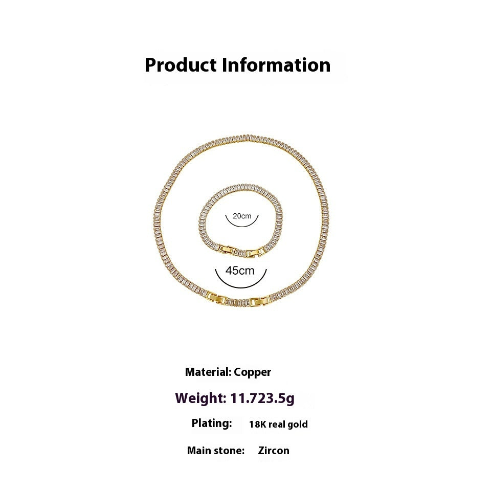 Simple Zircon Tennis Chain Bracelet - Euphoryas Tennis Co.