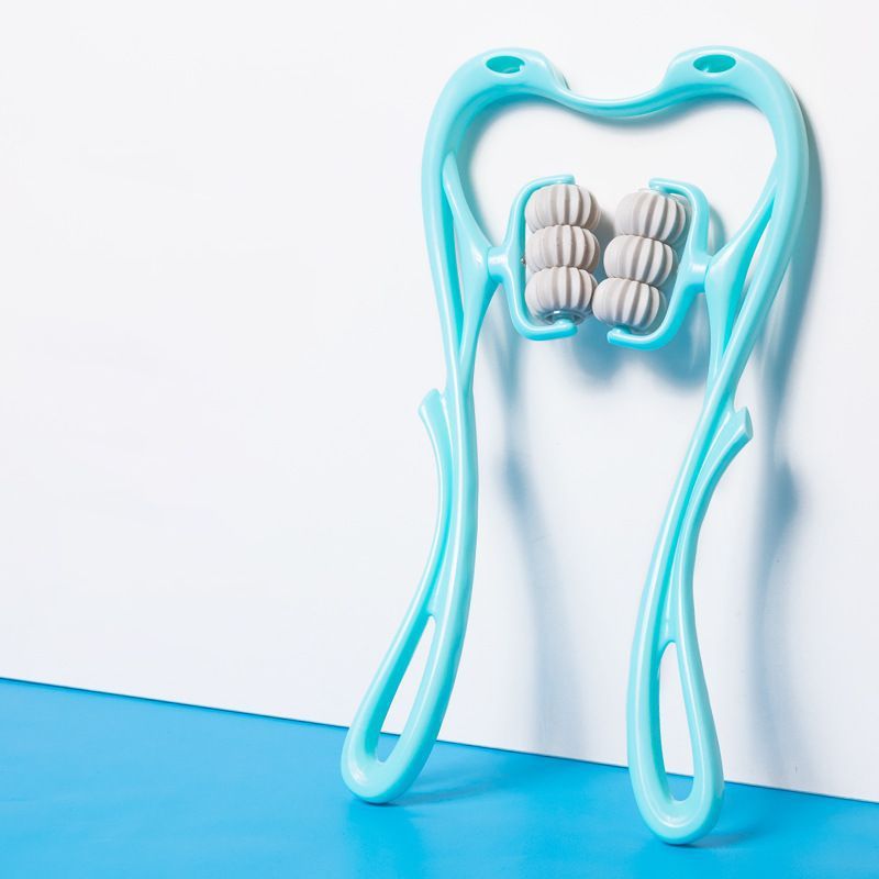 Multifunctional Six-Wheel Neck Massager – Manual Roller for Muscle Relief - Euphoryas Tennis Co.