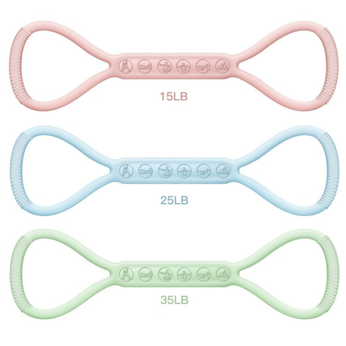 Silicone Mini Band Set – 3-Level Resistance Loops - Euphoryas Tennis Co.